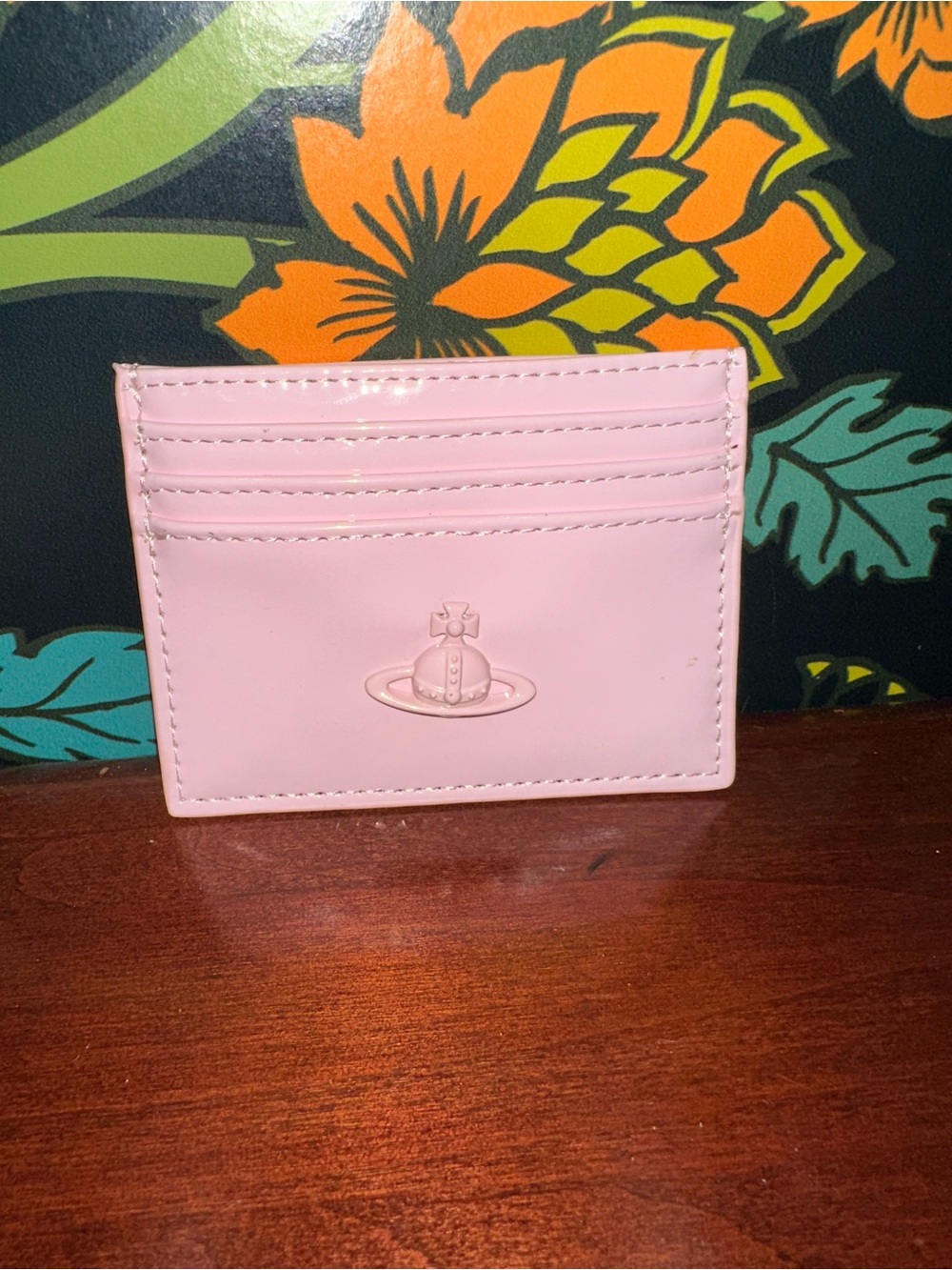 Vivienne Westwood Pink Patent Leather Orb Card Holder Italy Box Bag - Picture 2 of 8